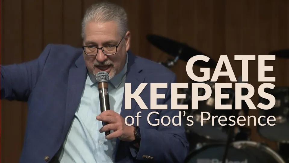 Pastor Alan preaching: Gate Keepers of God's Presence